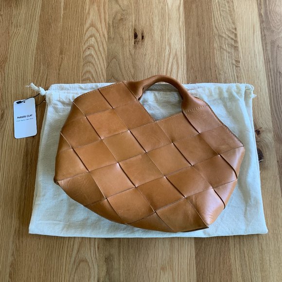 Parker Clay Acacia Woven Leather Handbag - Picture 5 of 14